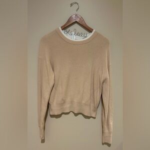 lululemon athletica Women's Beige Crewneck Sweater Size 4